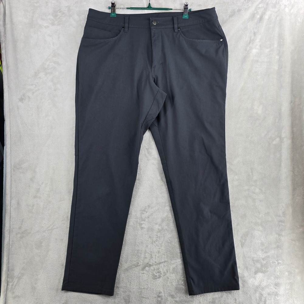 Lululemon‎ ABC Pant Relaxed 36 Gray Recycled Polyester Blend Mens Casual